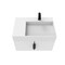 Castello Usa Amazon 30-inch White Right Vanity Set with White Top and Black Handles CB-MC-30W-BL-2056R-WH - alternate 4